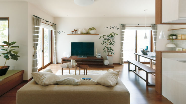 平屋外観パース