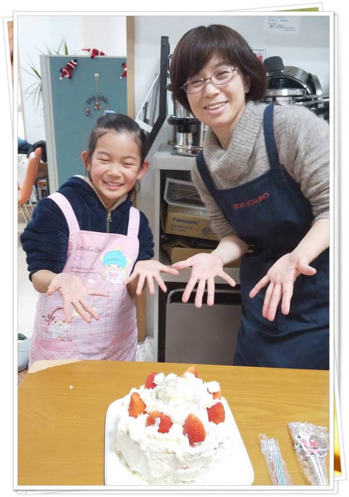 石田屋のクリスマスケーキ作り