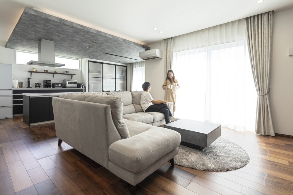 スーモ掲載、注文住宅の建築実例よりリビング