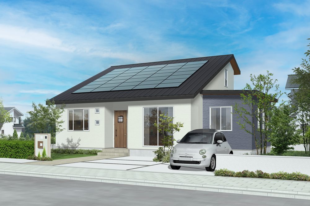 平屋のような2階建て